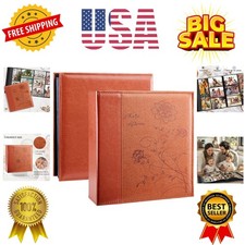 Photo Picutre Album 4x6 600 Photos, Extra Large Capacity Leather Cover Weddin...