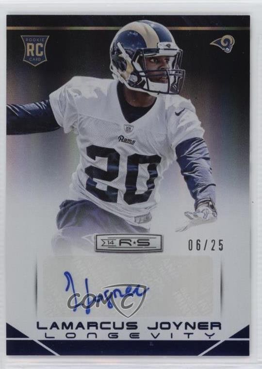 2014 Panini Rookies & Stars Longevity Rookie 6/25 Lamarcus Joyner Auto RC 8wm