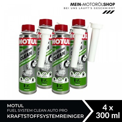 Motul Fuel System Clean Auto Pro Kraftstoffsystemreiniger Additiv 4x300 ML