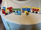 1970s Vintage Fisher Price Circus Train Set With Conductor And 3 Animals