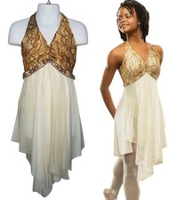 Twilight Child X-Small Dance Costume Lyrical Ballet Beaded Trim Dress New