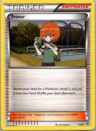 Pokemon TCG Trevor XY33 XY Black Star Promos LP