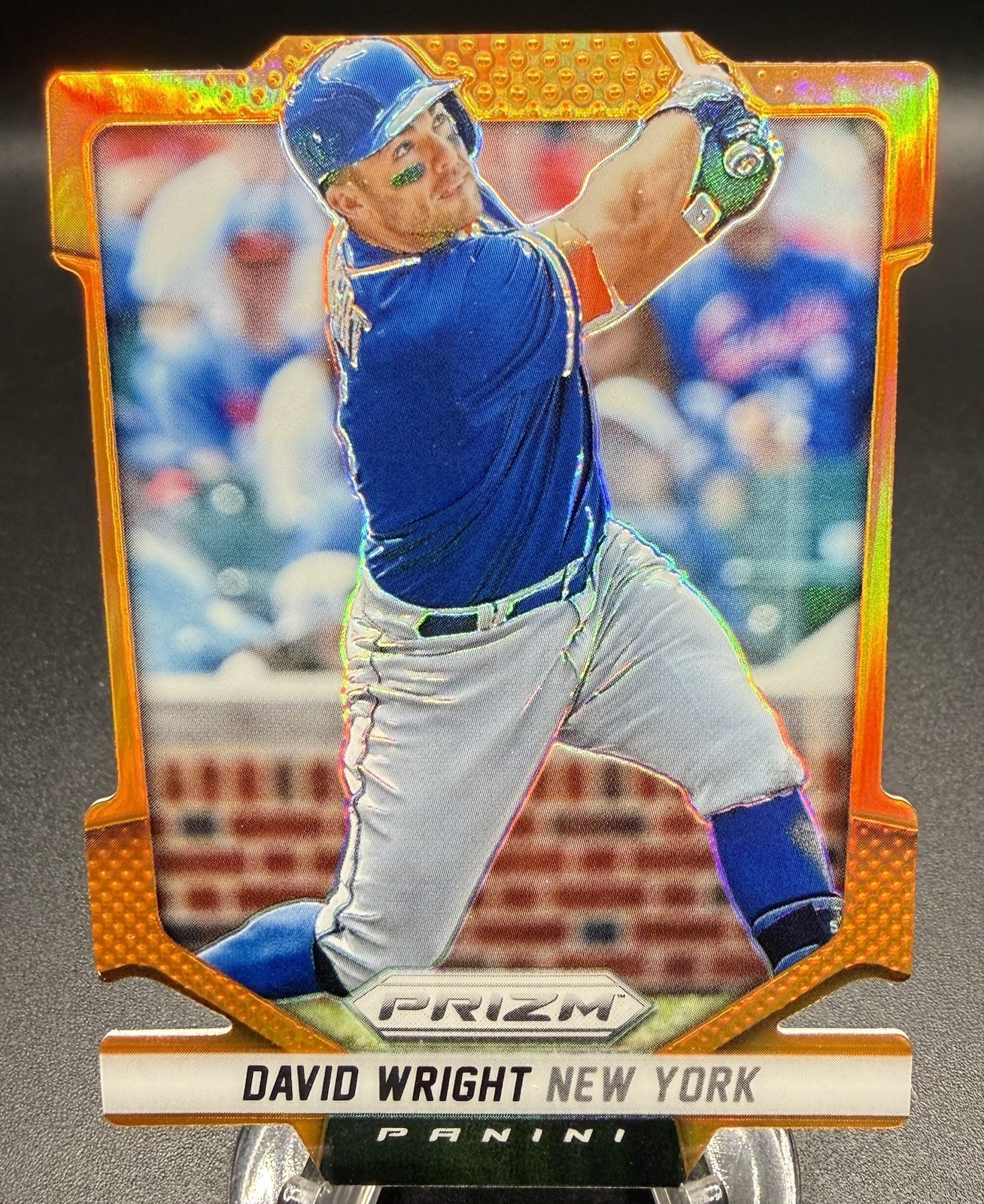 2014 Panini Prizm Baseball Orange Die-Cut #70 David Wright #38/60