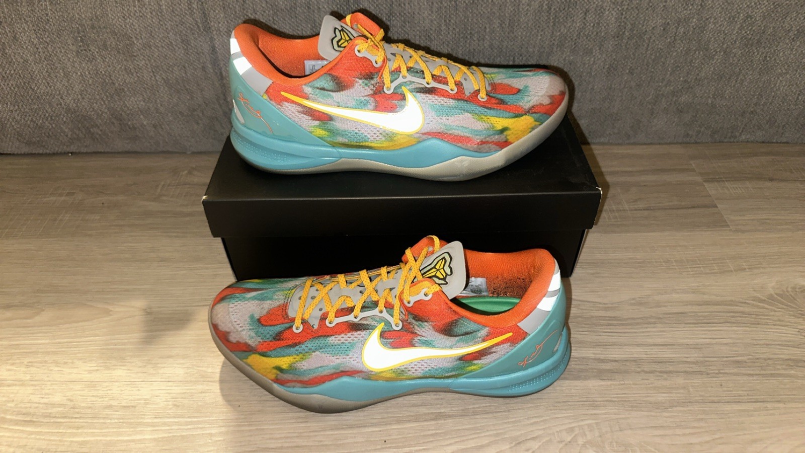 Nike Kobe 8 Protro Venice Beach Size 11 FQ3548-001 Mamba Lakers Retro