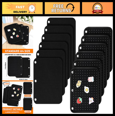 8.5x11 Enamel Pin Display Pages - Felt Boards for Brooch, Button & Lapel Storage