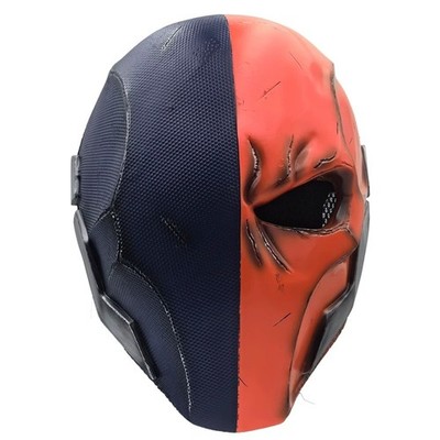 Cosplay Arkham Knight Deathstroke Two Tone Weathered Maske Party Props Resin
