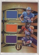 2019 Gold Standard Newly Minted Memorabilia Triples Irv Smith Jr Noah Fant h3a