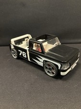 Vintage Playmobil 4340 Click and Go Pickup Truck Black and White