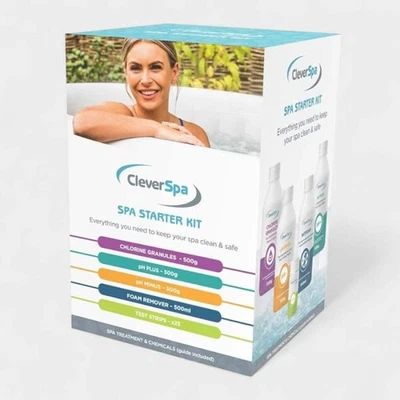 CleverSpa Universal Spa Chemical Outdoor Hot Tub Starter Kit (5 Pack)