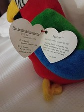Ty Beanie Baby Jabber Parrot Tropical Bird 1997 Ages 3 Years & Up 3-11 Years