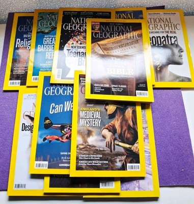 National Geographic Magazines 2011 Jan To Dec