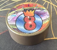 Vintage 1990s Heavy Brass POG Slammer 8-ball Crown