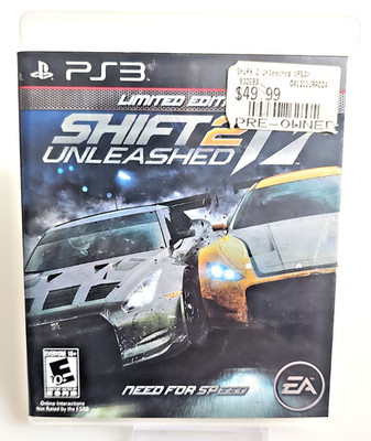 PS3 Need For Speed Shift 2 Unleashed Limited Edition Game CIB Tested