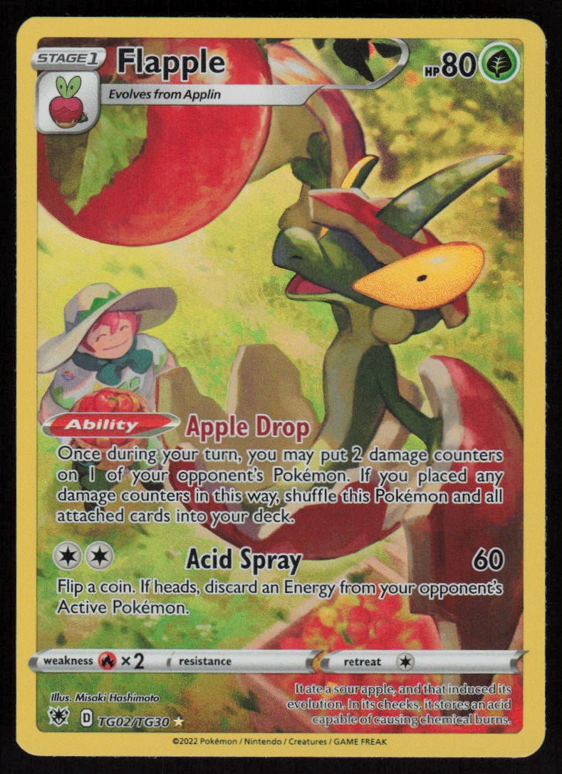 Flapple TG02/TG30: Astral Radiance Trainer Gallery Pokemon TCG Near Mint