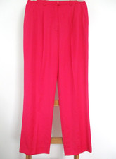 ESCADA VTG Hot Pink Wool Hi Waist Pants Sz 40