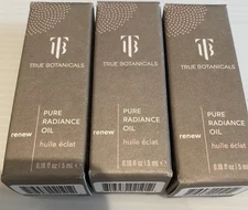 True Botanicals Pure Radiance Oil RENEW Face Oil 0.16 oz / 5 mL (Qty of 3) NIB