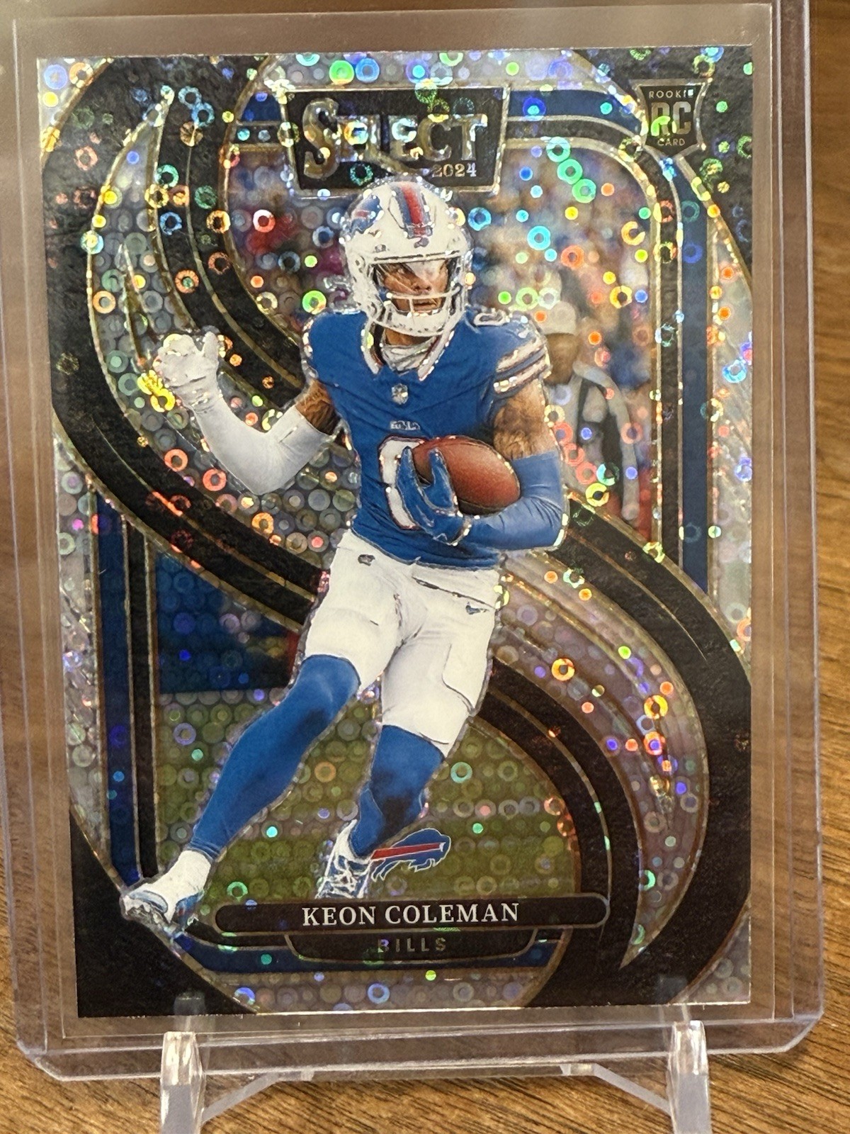 2024 Panini Select KEON COLEMAN #153 Disco Prizm Premier Level (RC)