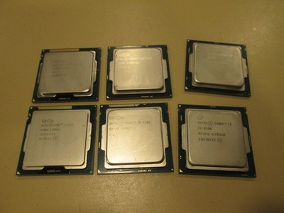 Lot of 6! Assorted Intel CPU Processor i3 & i5