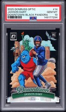 2025 Donruss Optic Jaxson Dart Downtown Black Pandora 11/25 PSA 10