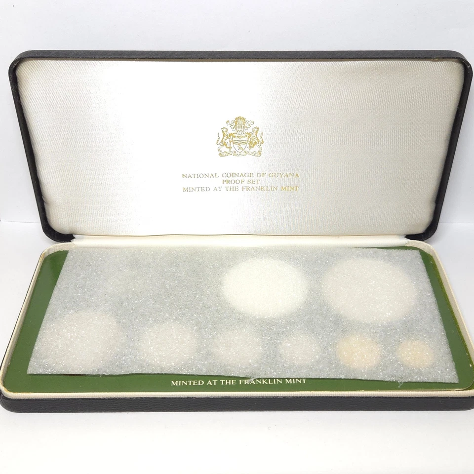 1979 Coinage Of Guyana 8 Coin Silver Proof Set In Original Box - Image 3 of 4