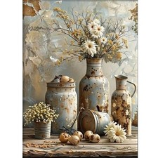 Paint by Numbers Kits for Adults - Flowers Paint by Numbers for Adults Canvas,Pa