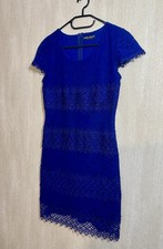 Select Ladies' Royal Blue Lace Bodycon Dress, Size 10 - Party / Evening Wear