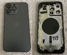 Apple iPhone 14 Pro Max rear back housing glass chasis Gray 424 