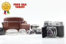 3 Lens  Top MINT w/ Finder Case Kodak Retina IIIc  35 50 80mm Lens From JAPAN