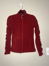 Ariat Fleece Ruched Sleeve Red Jacket XS