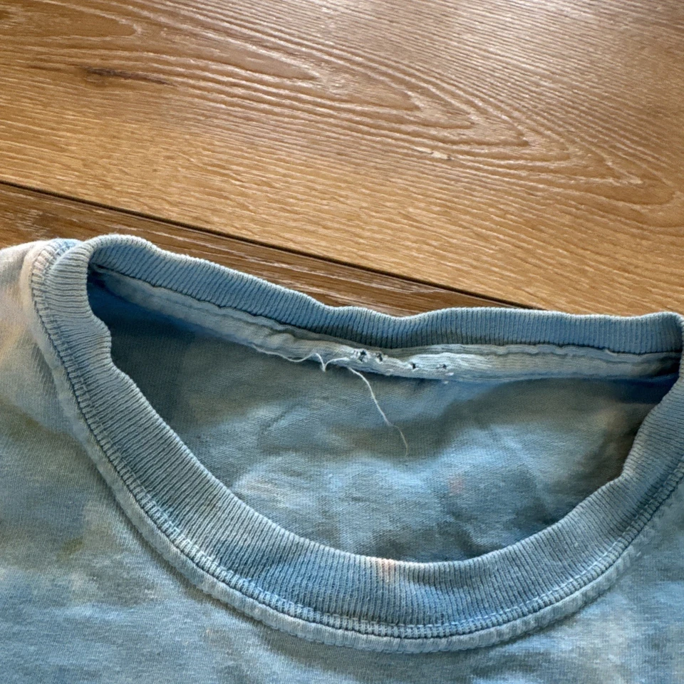 Camiseta masculina vintage Beatles M amarela submarina azul líquido Y2K tie dye banda camiseta - Imagem 3 de 4