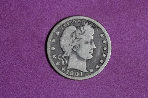 ESTATE FIND 1901 O Barber Quarter #K59964