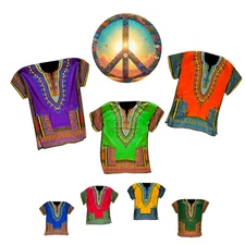 Afro African Africa Dashiki Ethnic Tribal Hippie Men Shirt Womens Dress Freesize