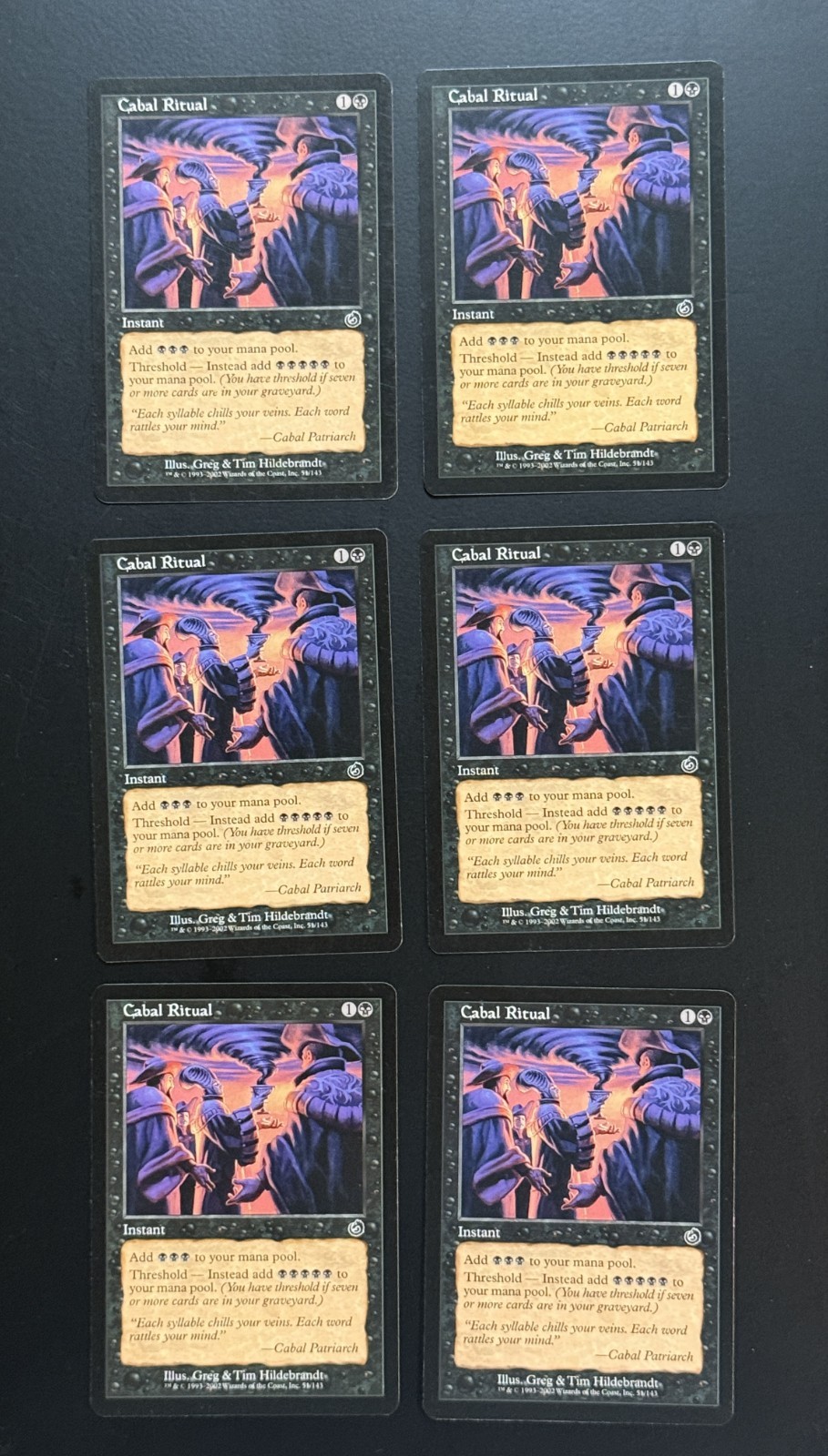 MTG - Cabal Ritual - Torment - Multiple Available - NM (Magic: The Gathering)