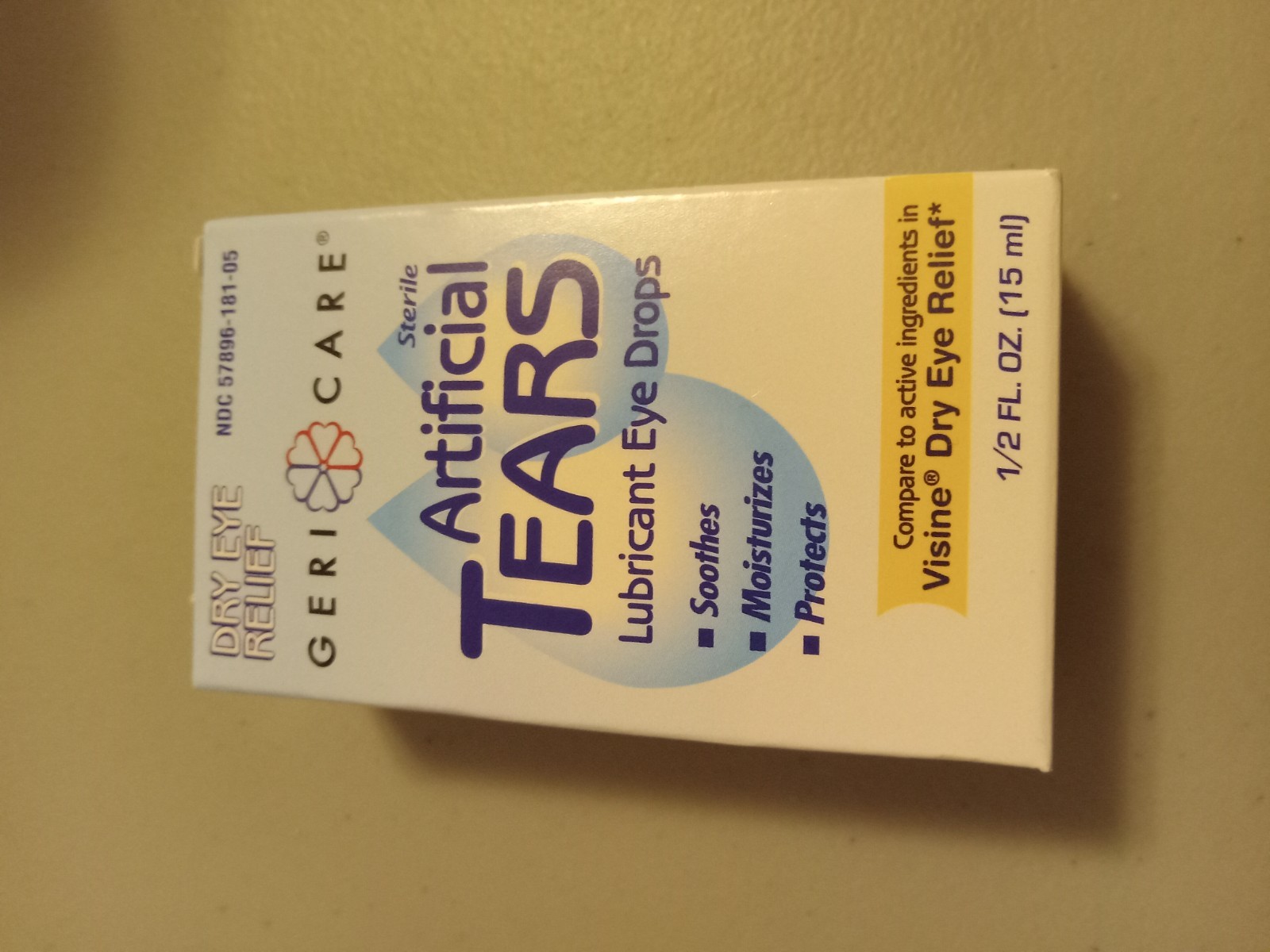 Geri Care artificial Tears 1/2oz exp 10/27