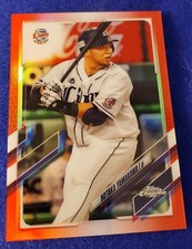  2021 Topps Chrome Baseball NPB #205 Hotaka Yamakawa /5 Red 