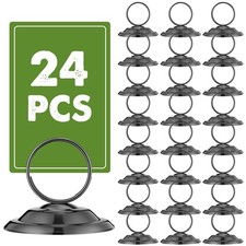 24 Pcs Table Number Holders-Metal Place Card Holders Table Number Stands Tabl...