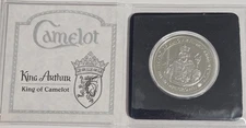 1996 Isle of Man Legends of King Arthur Coin - King Arthur CuNi BU Condition