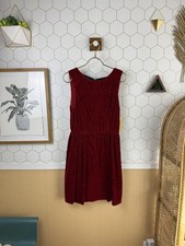 alice + olivia Red Rose Sleeveless Dress with Silk Lining - Size - 10 - NWT