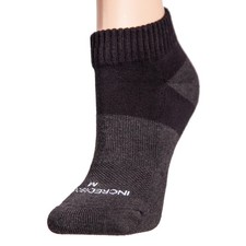 Incrediwear Active Socks Low Cut and Athletic for Medium, Black