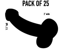PACK OF 25 penis prank decals stickers funny gay LGBT vinyl car window truck
