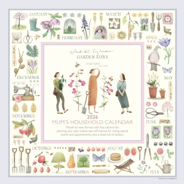 Garden Days Planner Wall Calendar 2026 CALENDAR 9781529830248