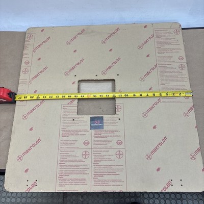 Lot Of (4)Bayer Makrolon Polyga Polycarbonate Sheet Clear 1/2'' x 27 5/8x27 5/8''
