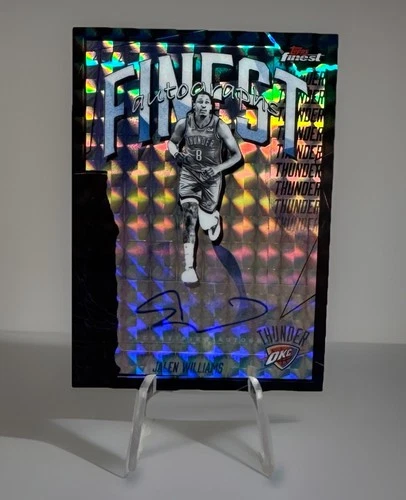 2025-26 Topps Finest Auto Jalen Williams #FAU-JL Black Geometric /25 SP OKC