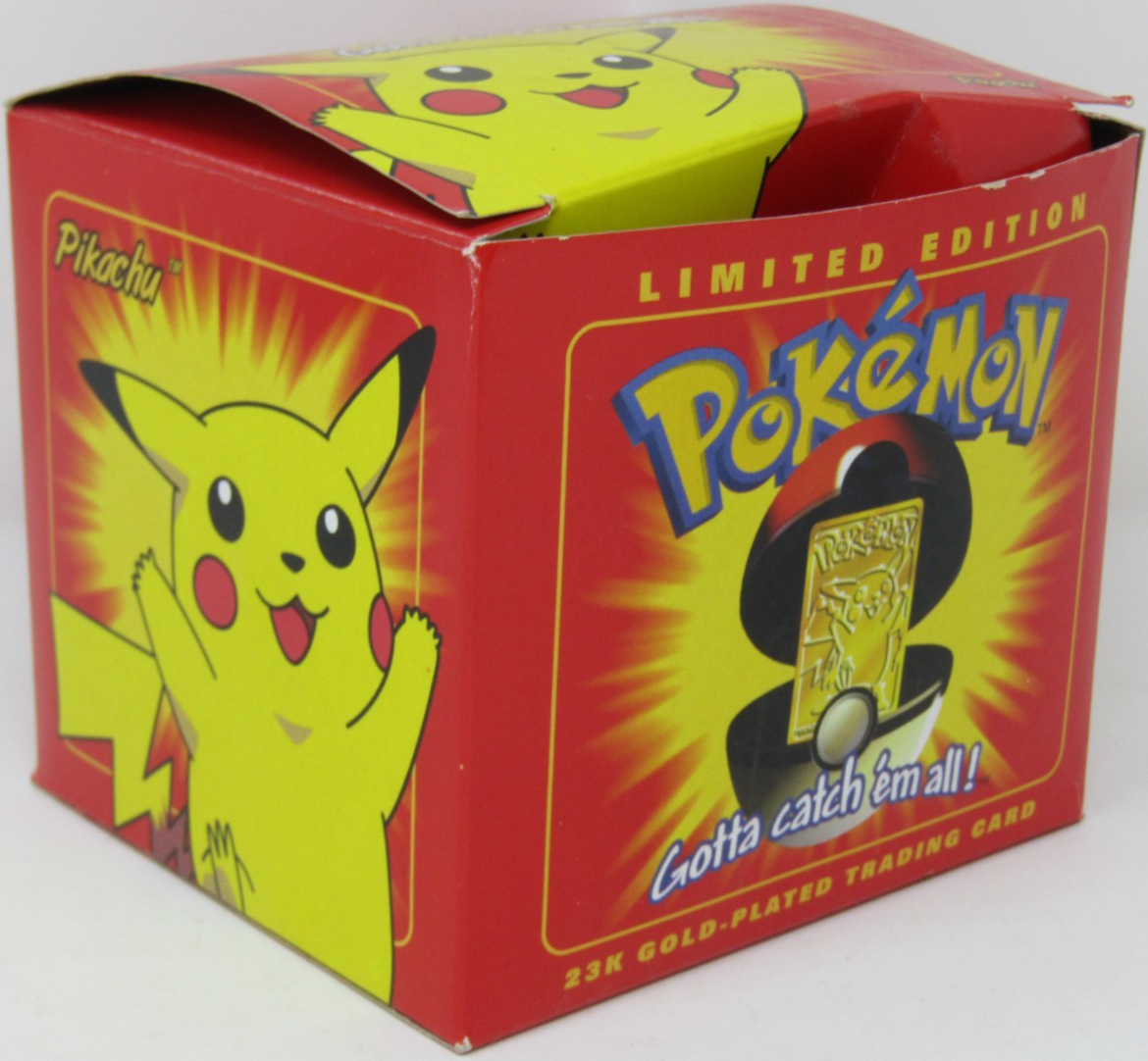 Burger King Pokémon Pikachu 23k Gold Plated Trading Card