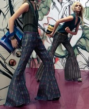 Prada SS 2008 Collection Pants, In 70s Style, 40, AUS 8-10