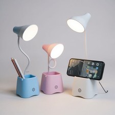 Image of Modern Wireless Rechargeable LED DESK Lamp – Touch Control, Dimmable, Portable