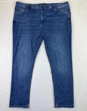 The Perfect Jean NYC Jeans Mens 46x32 Blue Slim Fit Stretch Denim Comfortable