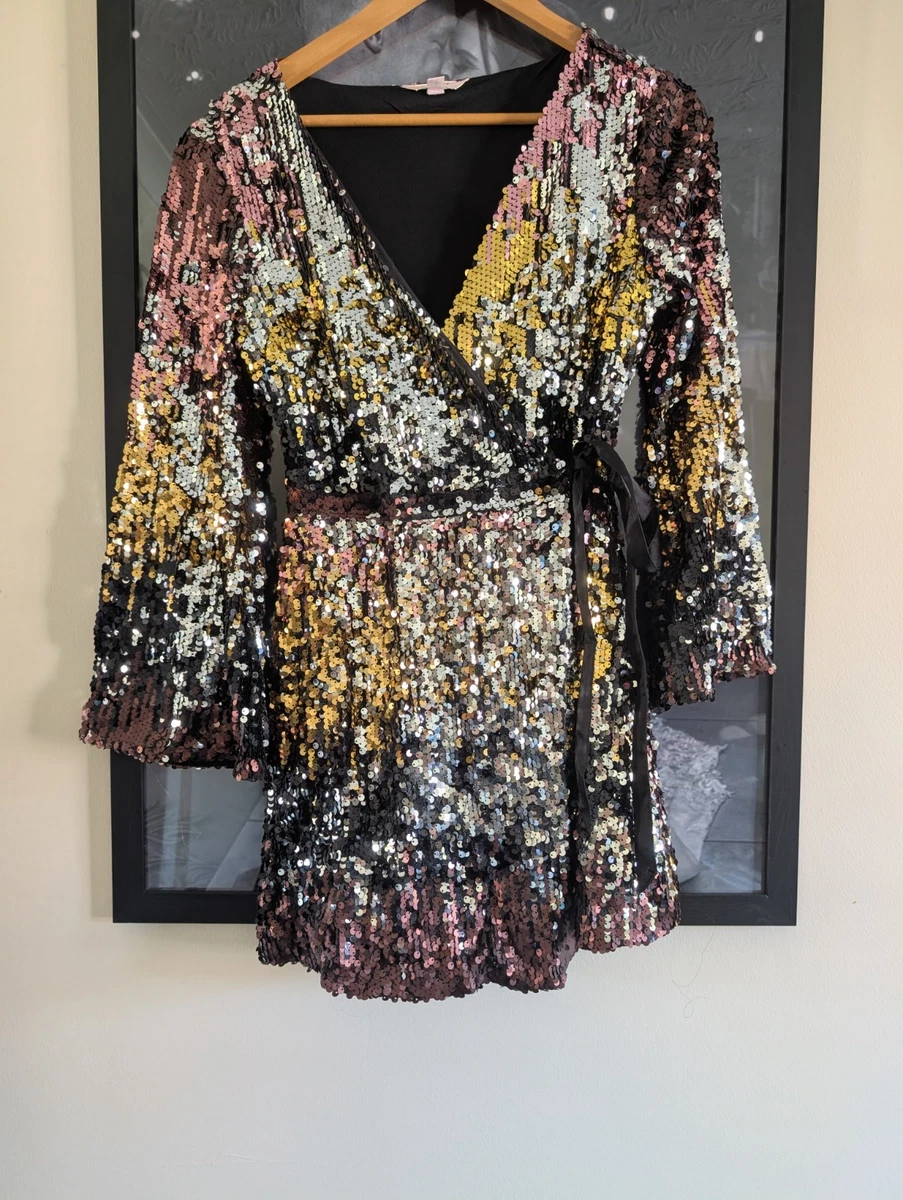 green emerald velvet dress Jackie Pinafore Sequin Dress White/Gold