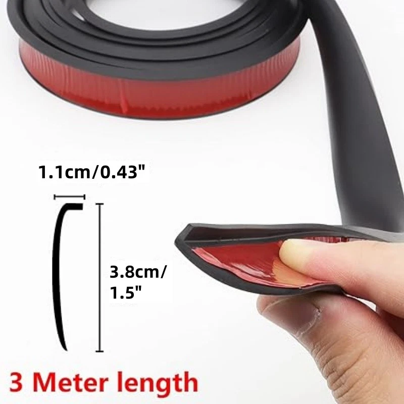 SUV Car Universal Fender Flares Wheel Protector Extension Rubber Moulding Trim - Image 4 of 4