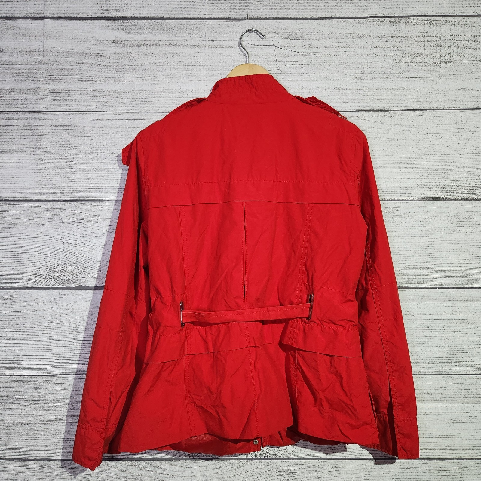 Zara Basic Red Tie Jacket, Size L - image 6